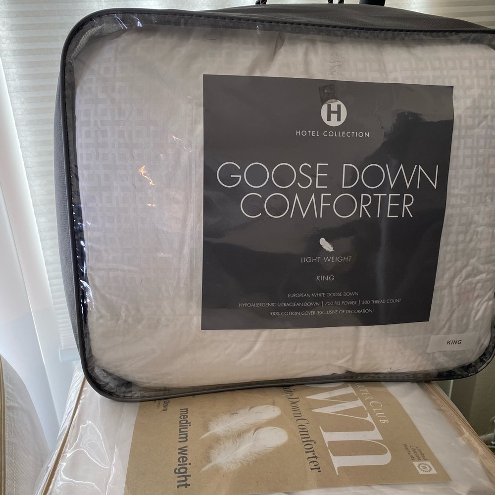 - - - Hotel Collection Goose down comforter si…sizes queen - Picture 2 of 7
